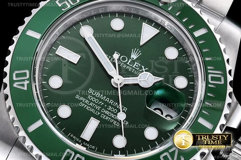 1002 Contemporary ROLSUB0280A – Submariner 116610LV 904L SS SS Green ARF V3 SH 1033